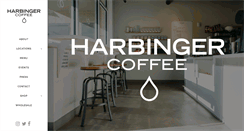 Desktop Screenshot of harbingercoffee.com